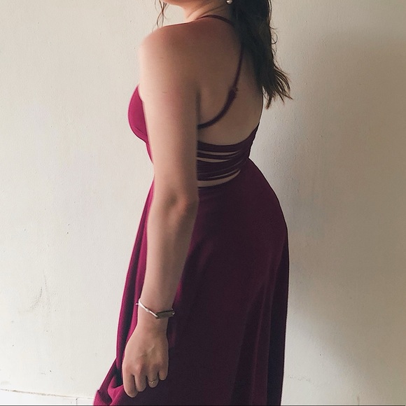 Purplish pink High low dress L💜💗 - Picture 4 of 5